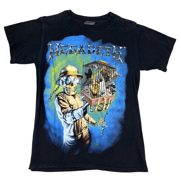 VTG Megadeth Countdown to Extinction 1993 Black Tour T-Shirt Sz Medium - Picture 1 of 4
